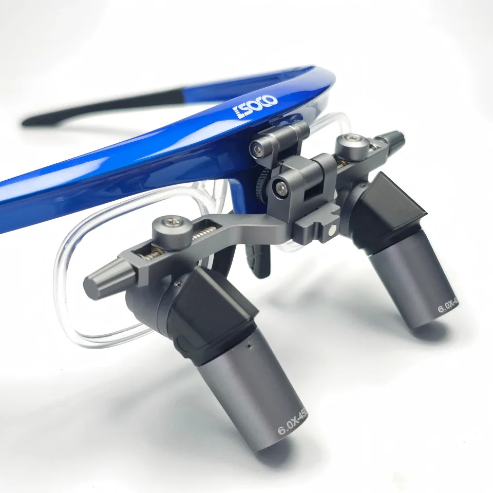 

Ergonomic Dental Loupes 3X 4X 5X 6X Angle Prism Surgical Magnifier with Wireless LED Headlight Binocular Dentist Glasses Lamps