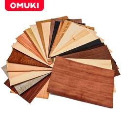 OMUKI 5pcs Natural Wood Veneer Table Tennis Board DIY Decoration Handmade Panel Carpentry Craft