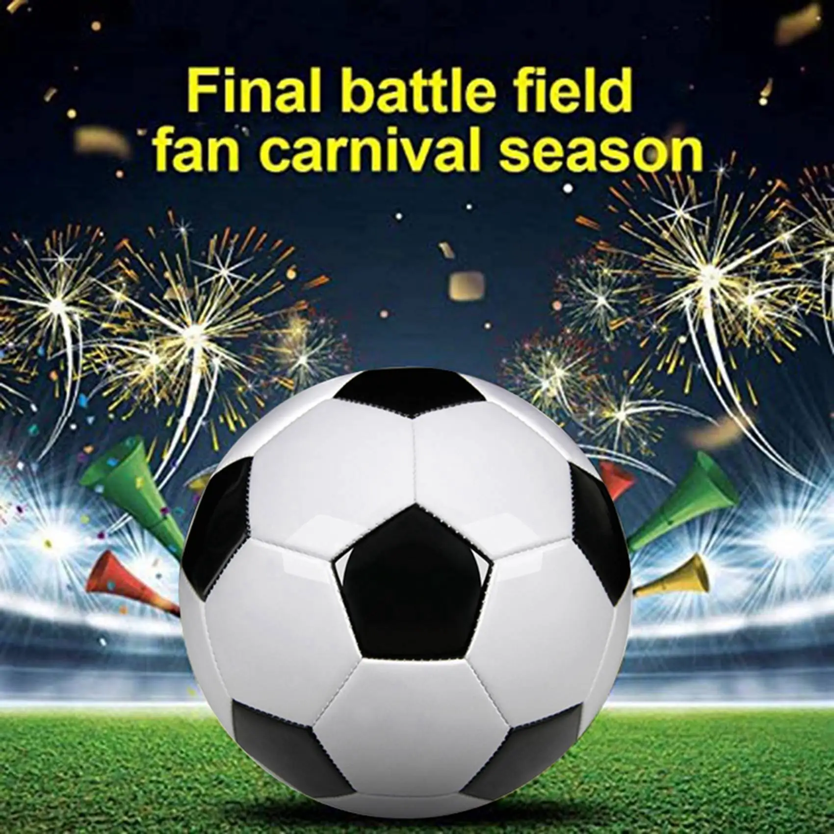 3X 사이즈 5 프로페셔널 트레이닝 축구공 PU 가죽 블랙 화이트 축구공 축구팀 훈련용 공-B60B