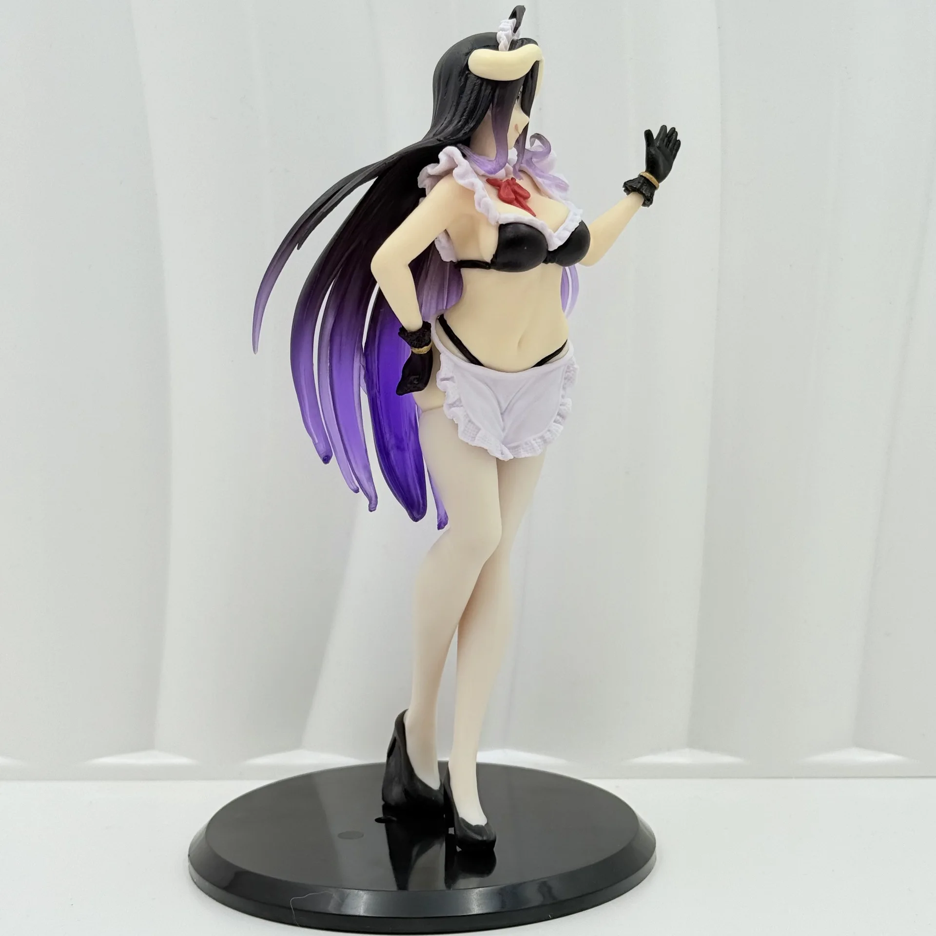 20 cm Cameriera Albedo Action Figure Sexy Anime Figura Modello Modello bidimensionale Ornamenti da tavolo Regali Bambole da collezione