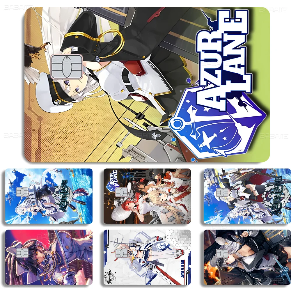 Video Game A-Azur L-Lane Matte Film Cover Skin Sticker For Credit Card Bank Debit Bus Card