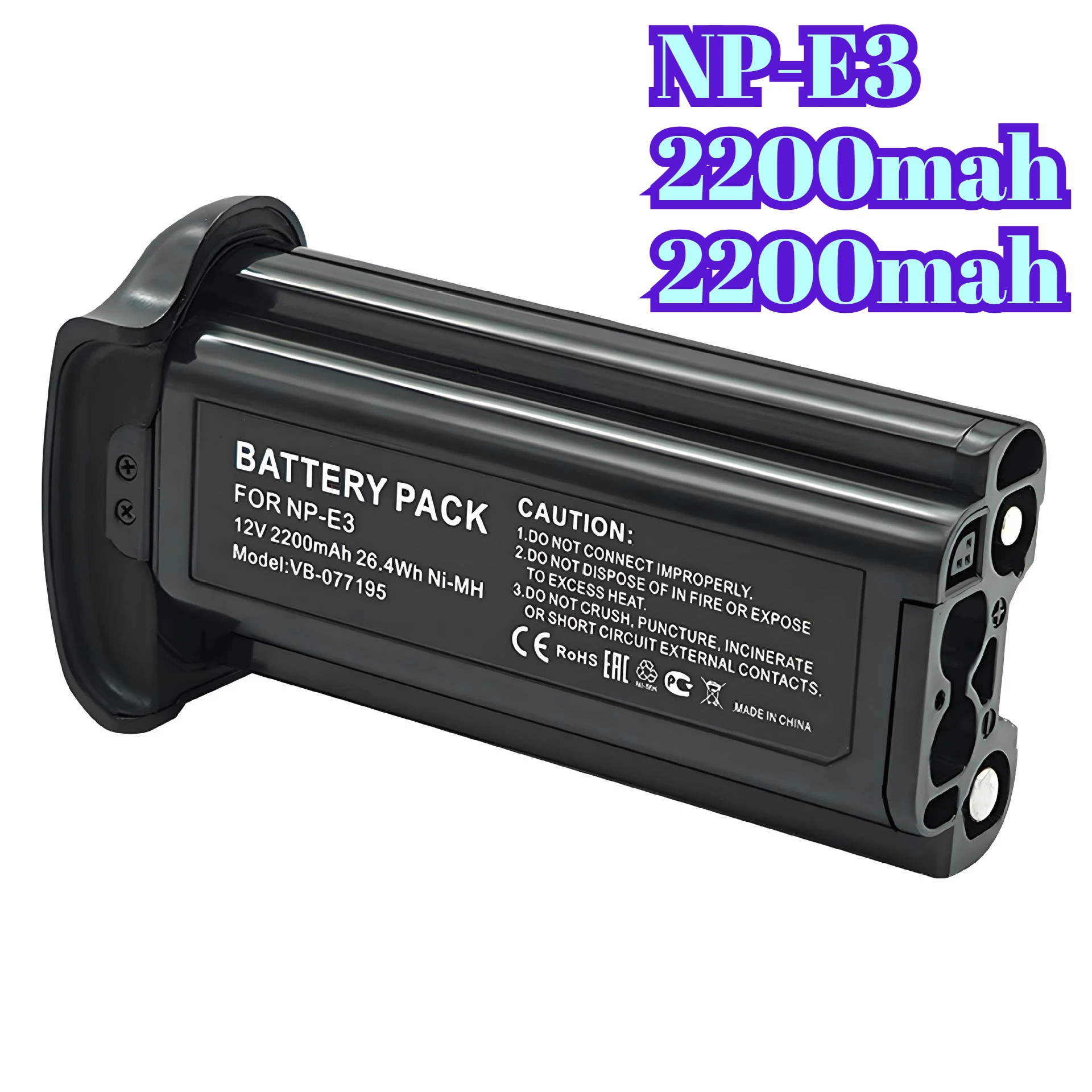 NP-E3 استبدال البطارية 2200mAh لكانون EOS-1D مارك II 1D مارك II N 1D مارك III المهنية DSLR بطارية قبضة الطاقة