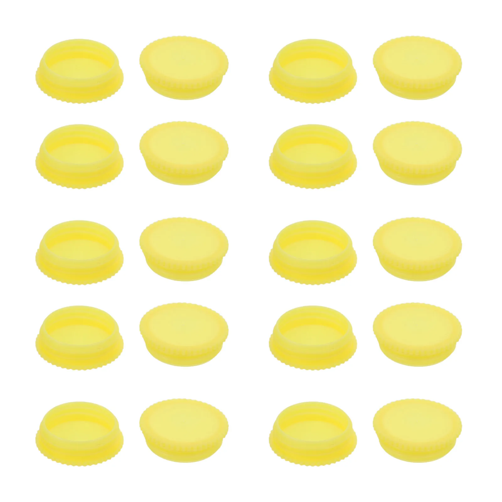20Pcs Corrugated Pipe Dust Cap Plastic End Caps for Workshop Maintenance Round Protective Dust Plugs Tubing Closure Covers