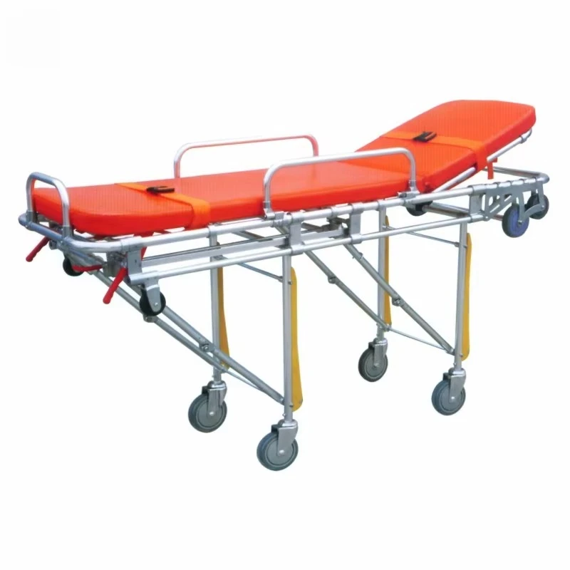 BT-TA002 Automatic Height Adjustment Aluminum Ambulance Emergency Rescue Equipment Transport Stretcher Trolley Cart - view 4
