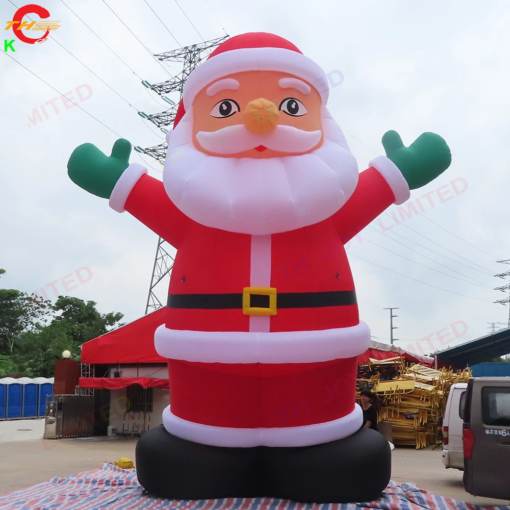 

Free Shipping 12m-39ft Giant Inflatable Santa Claus Cartoon with 1100W Blower for Christmas Outdoor Advertising