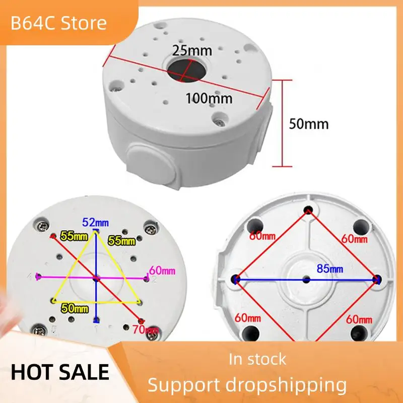 

B64C 16X Universal Security Camera Junction Box Mount Bracket,Outdoor Use Waterproof Wall Ceiling Mount Cable Base Boxes