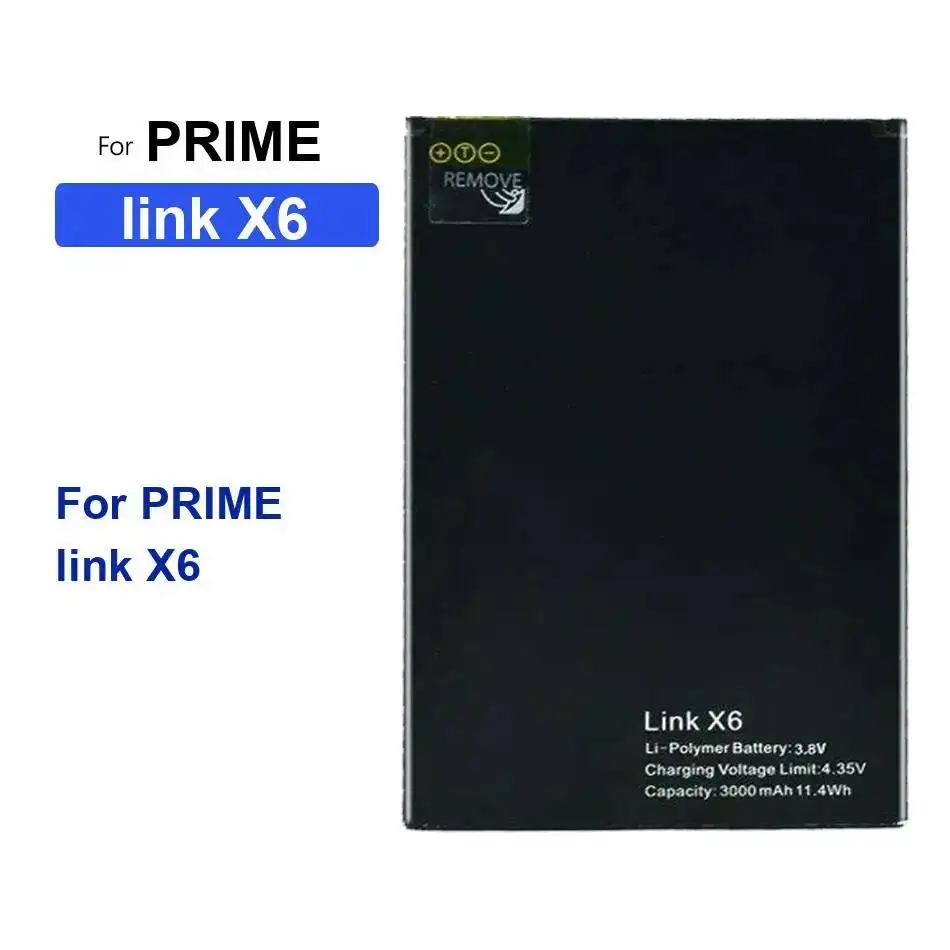 

Аккумулятор для мобильного телефона Prime Link X6, надежная мощность, 3000 мАч