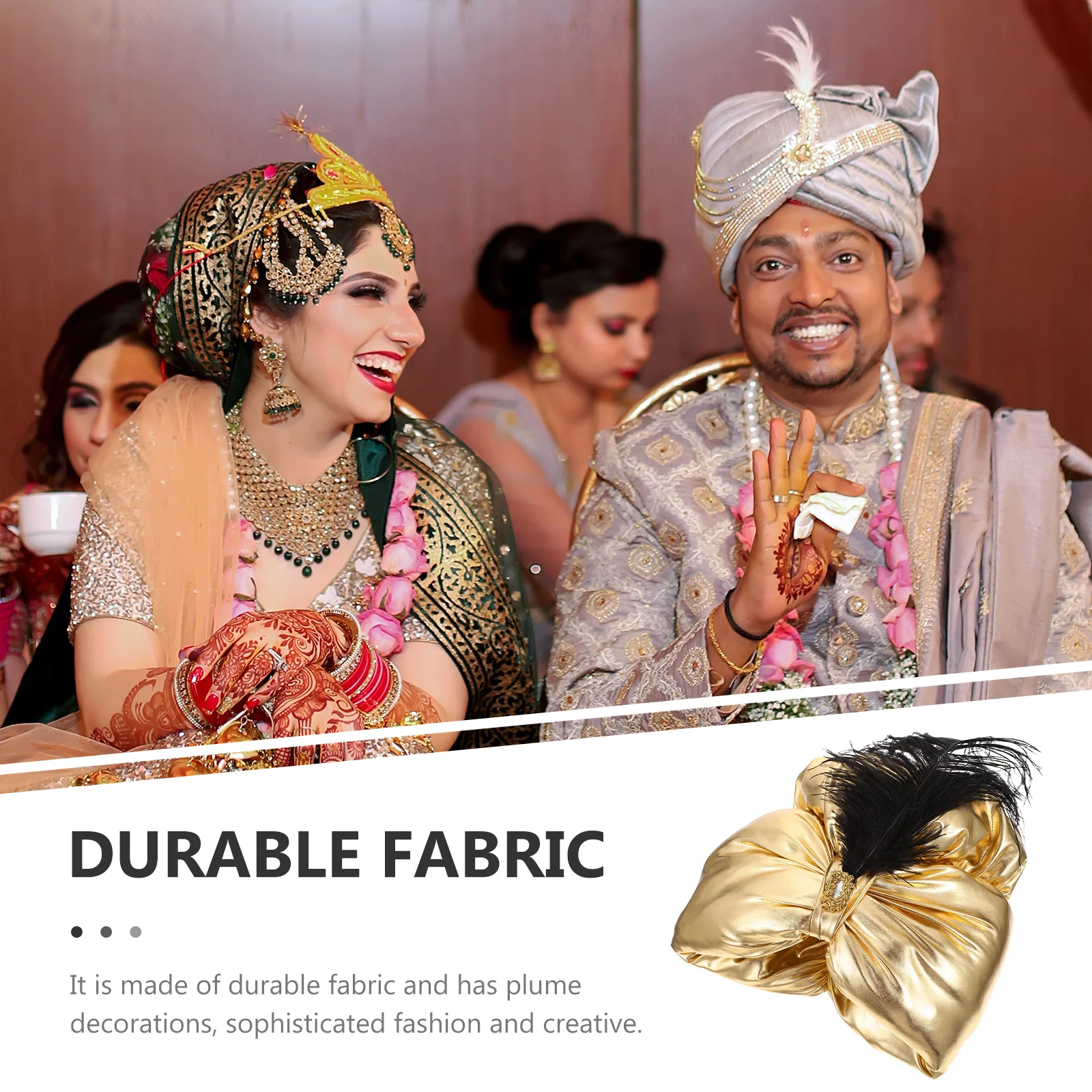 

Hat Plume Decoration Halloween Party Cosplay Stage Photo Prop Elegant Fashion Adult Arab Caps