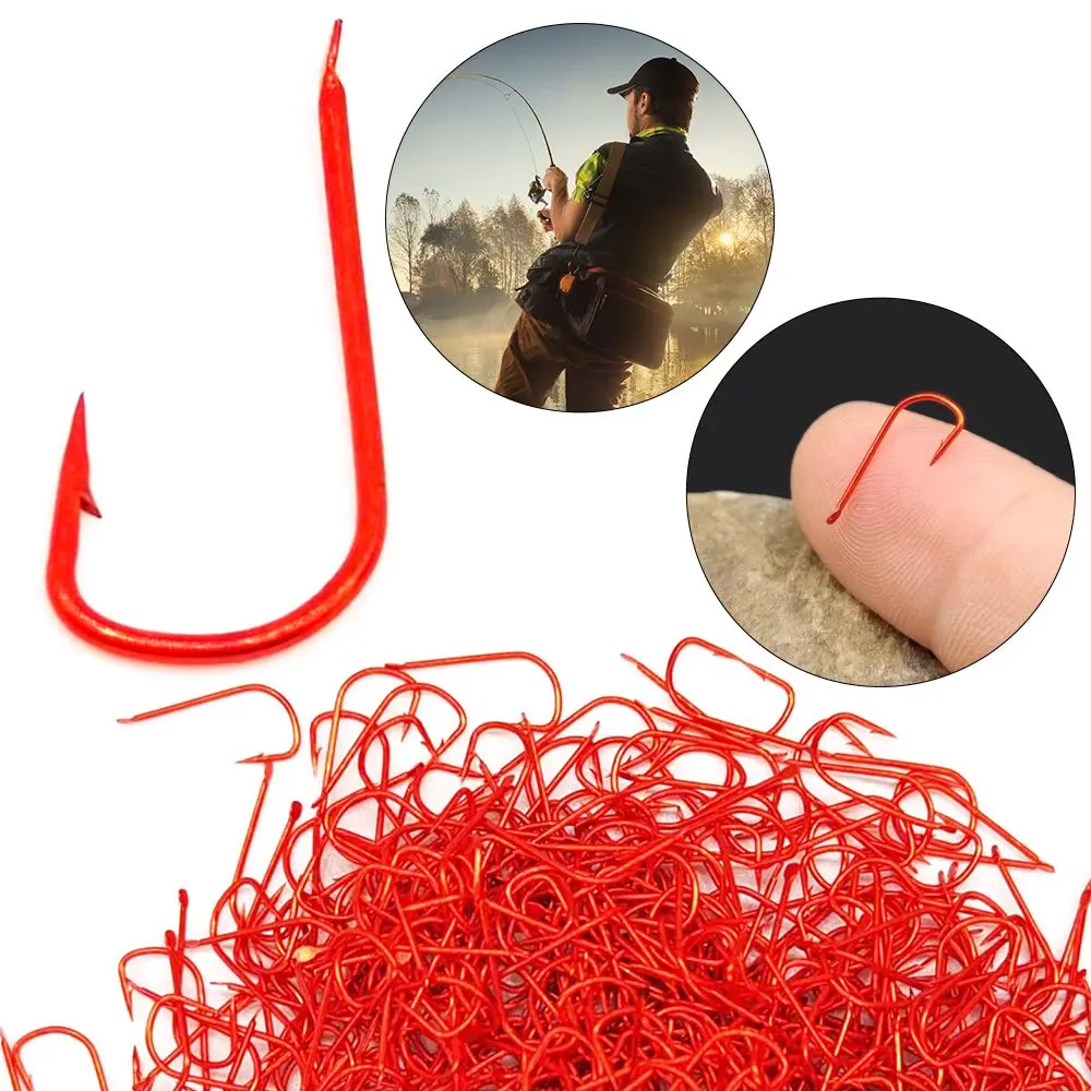 1000pcs 3# 4# 5# 6# Fly Hooks Sports High Carbon Hook Carp Hooks Sleeve Fish Hook