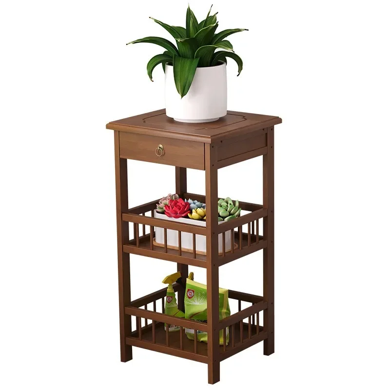 Flower shelf living room floor-to-ceiling storage decorative flower pot frame indoor corner flower table balcony bonsai bracket