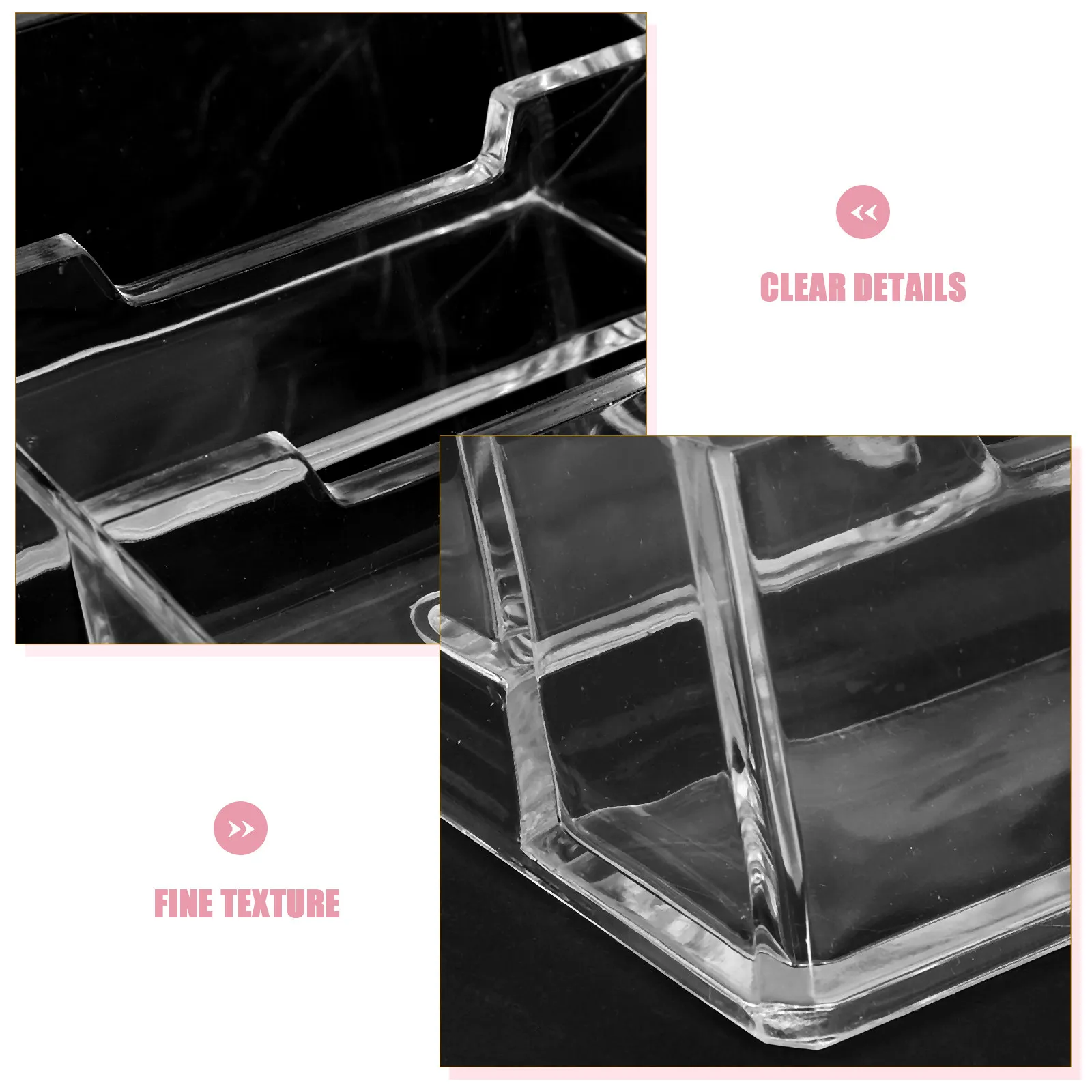 

Прочная подставка-органайзер для визиток из прозрачного полипропилена для офисного стола, вертикальная, компактная, с защитой от опрокидывания