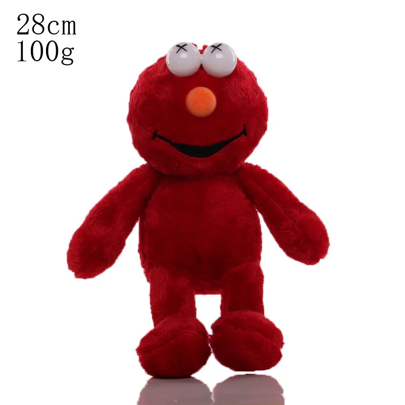 New Sesame Street Doll Plush Pendant Elmo Red Monster Blue Monster Big Bird Full Set of Cute Plush Toys Children's Birthday Gift