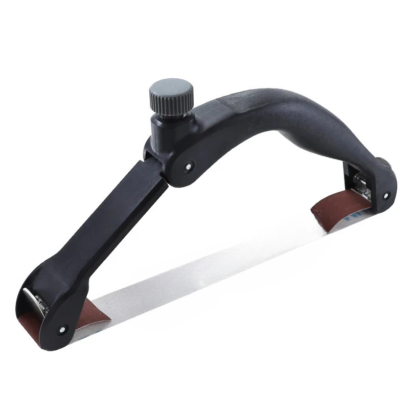 Portable Adjustable Bow Sandpaper Holder, Hand Curve Sanding & Polishing Auxiliary Tool