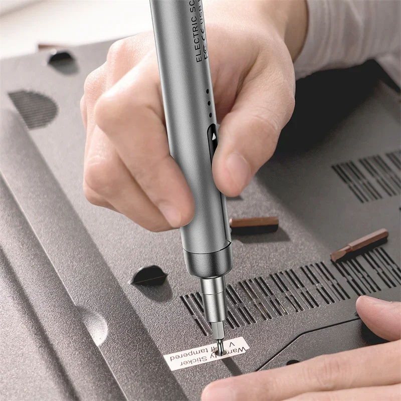 Electric Screwdriver Set Precision Power Tool Kit Rechargeable Wireless Mini Small Bits PC Mobile Phone Repair Tools DIY CRV