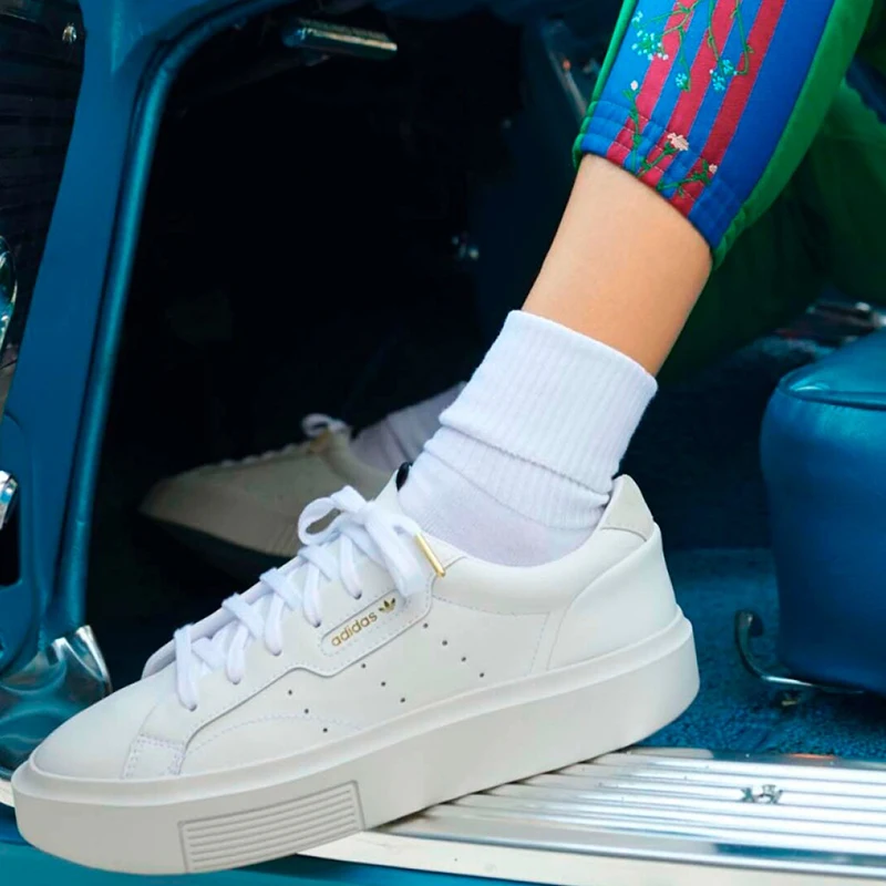 Оригинальные женские низкие классические кеды Adidas Clover SLEEK W DB3258