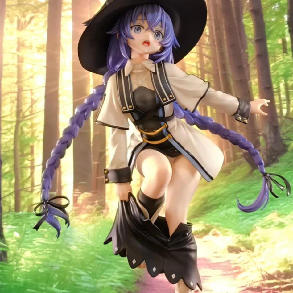 Figura de acción de mago de Anime Roxy Migurdia Mushoku Tensei: figura de Anime de reencarnación sin voz estatua de PVC ornamento modelo muñeca Juguetes