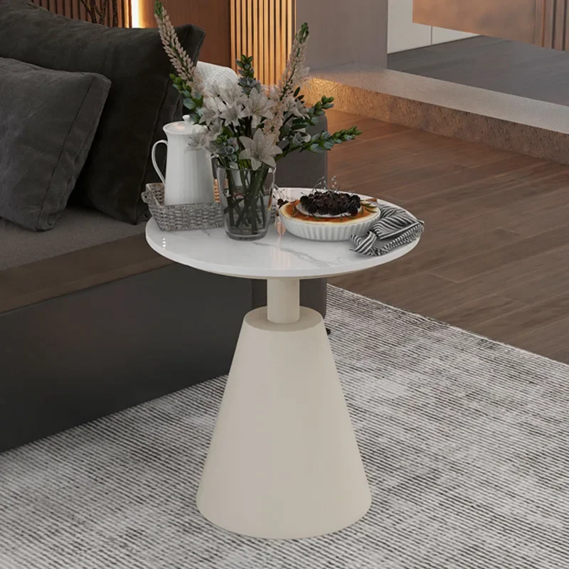 حافة أريكة غرفة المعيشة الاسكندنافية، طاولة بجانب السرير، زاوية بلاطة الصخور، الاستقبال #3