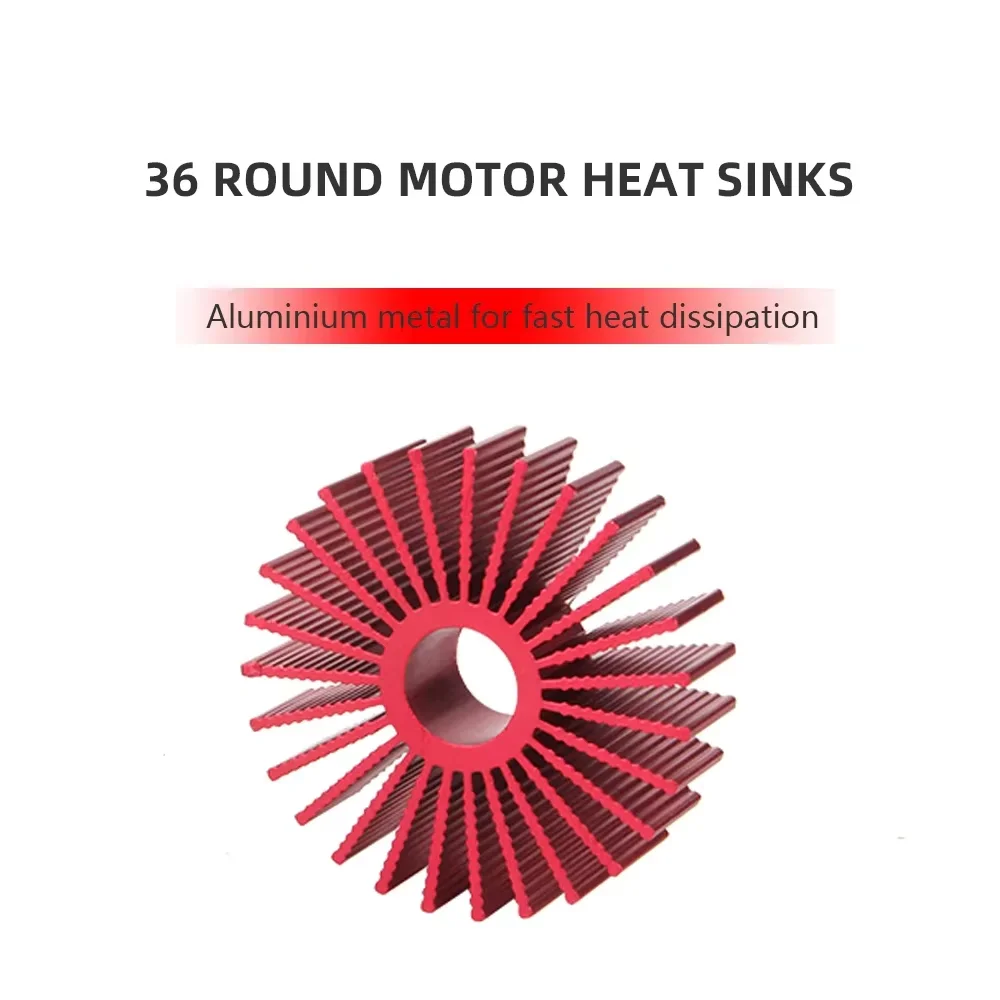 For 36MM Round Stepper Motor Aluminum Heatsink Heat Dissipation Cooling Heat Sink with Thermal Conductive Sticker FOR 3D Printer