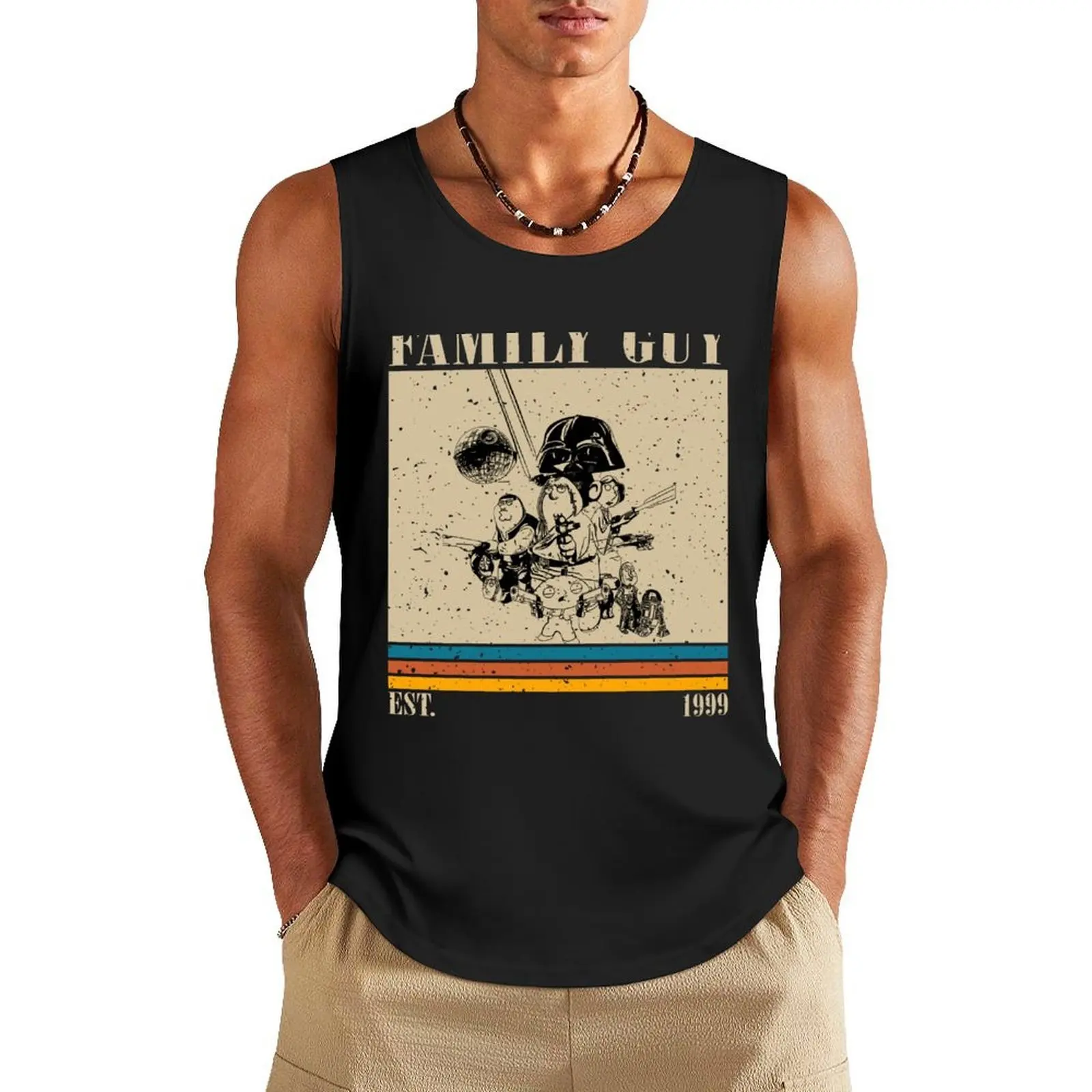 

Retro Family-Guy Tank Top Muscle fit summer clothes for men Men's fitness t-shirt mens clothing
