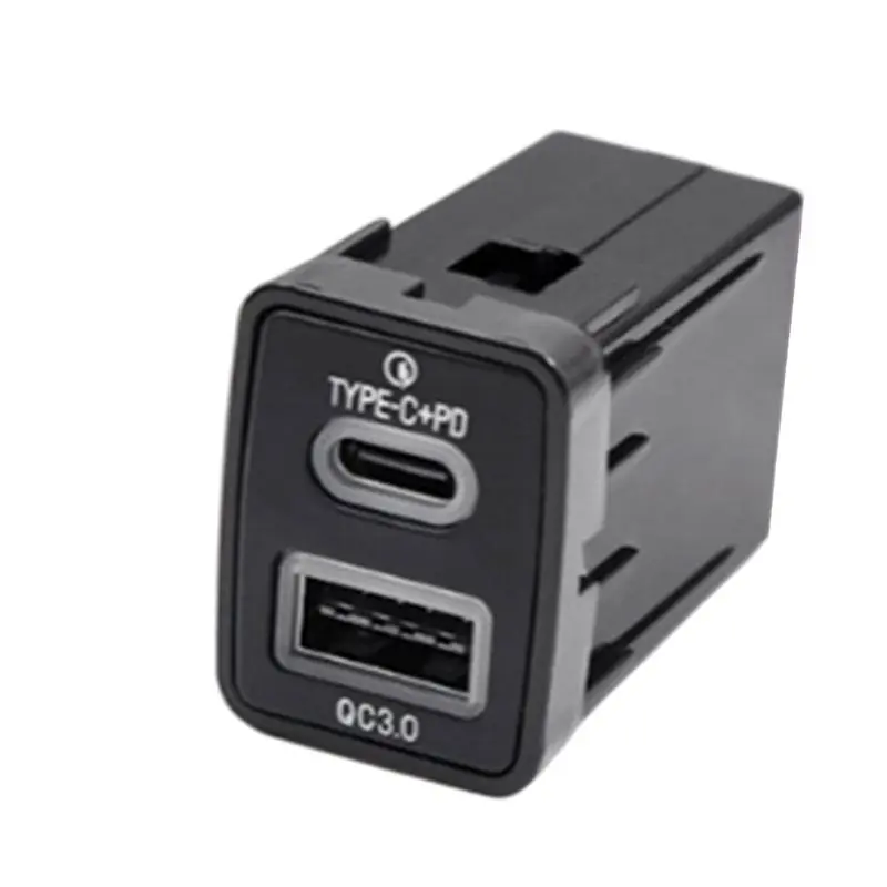 A03Z-Car USB Type-C PD QC3.0 Phone Charging Adapter For Nissan Sylphy X-Trail Altima Murano Tiida Navara