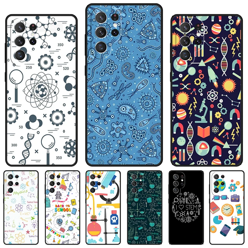 Science Studies Icon phone case For Samsung Galaxy S24 S23 S22 Ultra Note 10 20 Plus S8 S9 S10 S20 S21 FE Cover