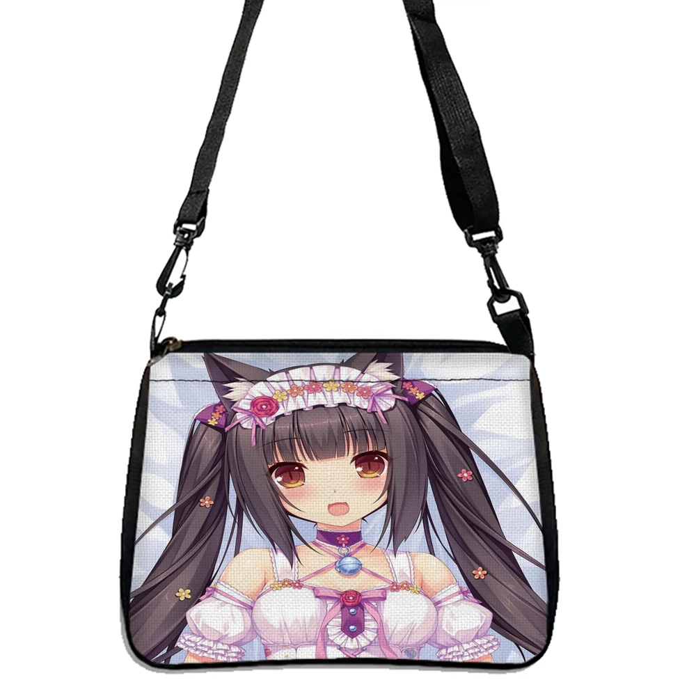 Nekopara-Drucktasche, leichte Umhängetasche, multifunktionale Handtasche zum Einkaufen 5.23 – Detail 1
