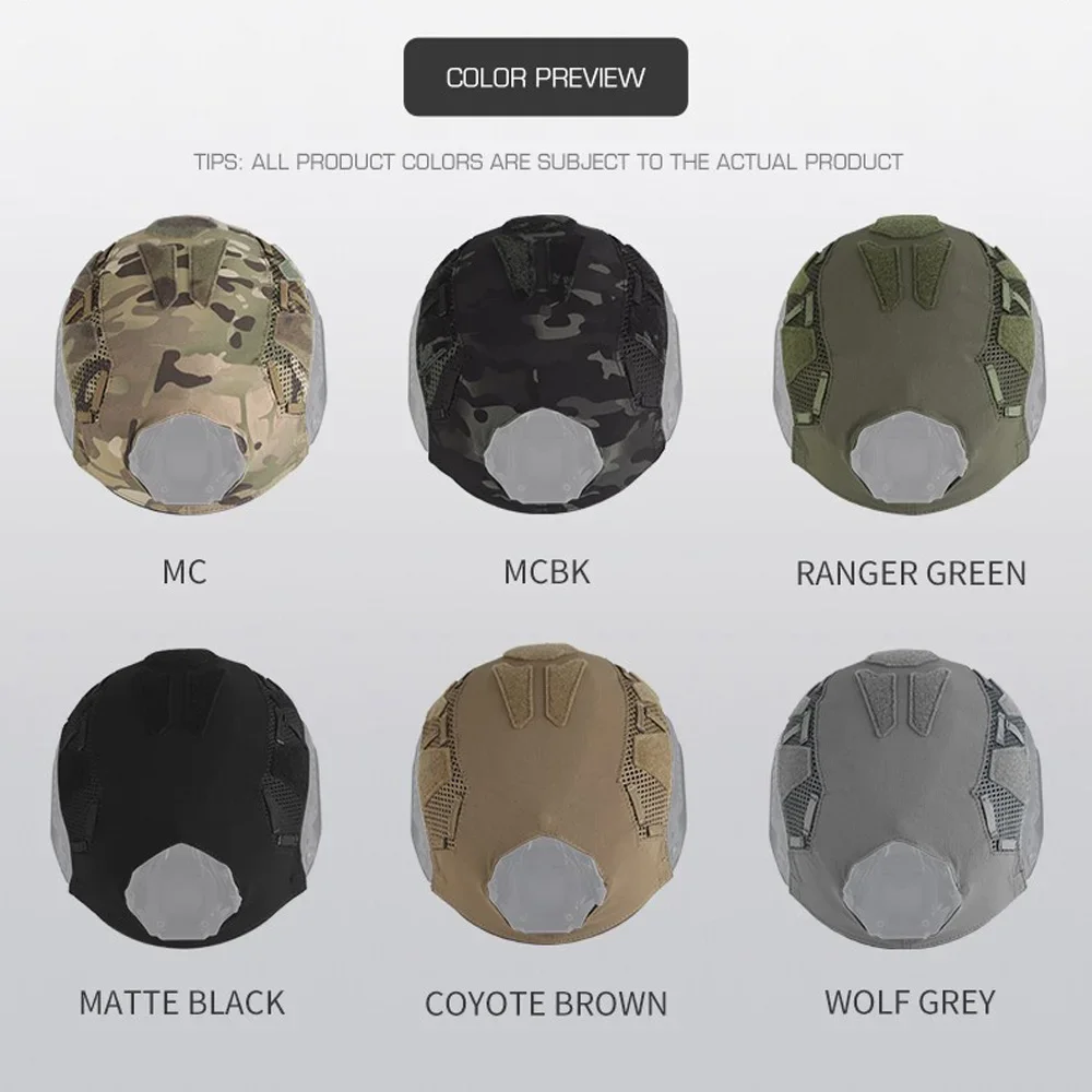 Funda casco táctico SF corte alto – Airsoft, caza y outdoor - imagen 5