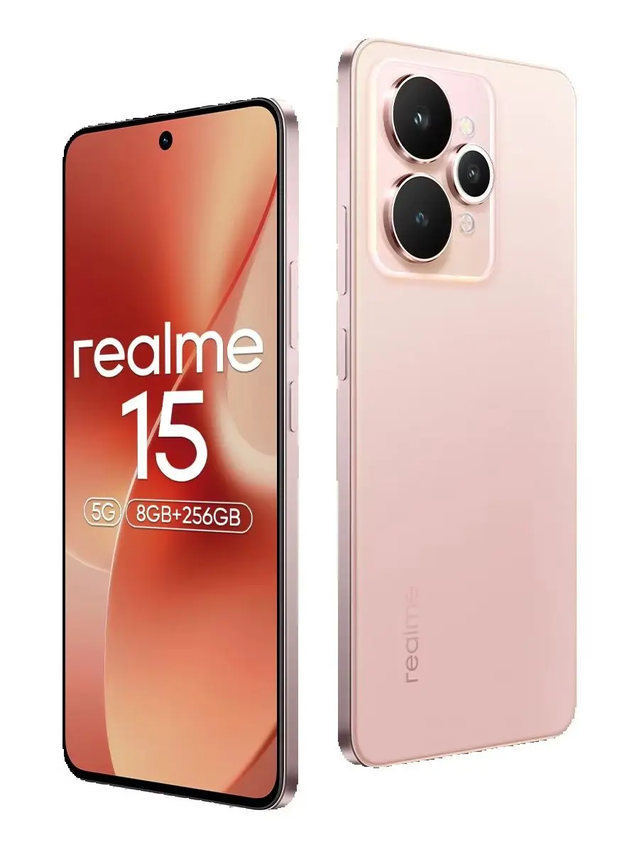 realme 15 5G Smartphone (inkl. EU-Ladegerät) Dimensity 7300+ 6500mAh Akku, 45W Ladeleistung Prozessor 6,77 Zoll 144Hz AMOLED Display NFC