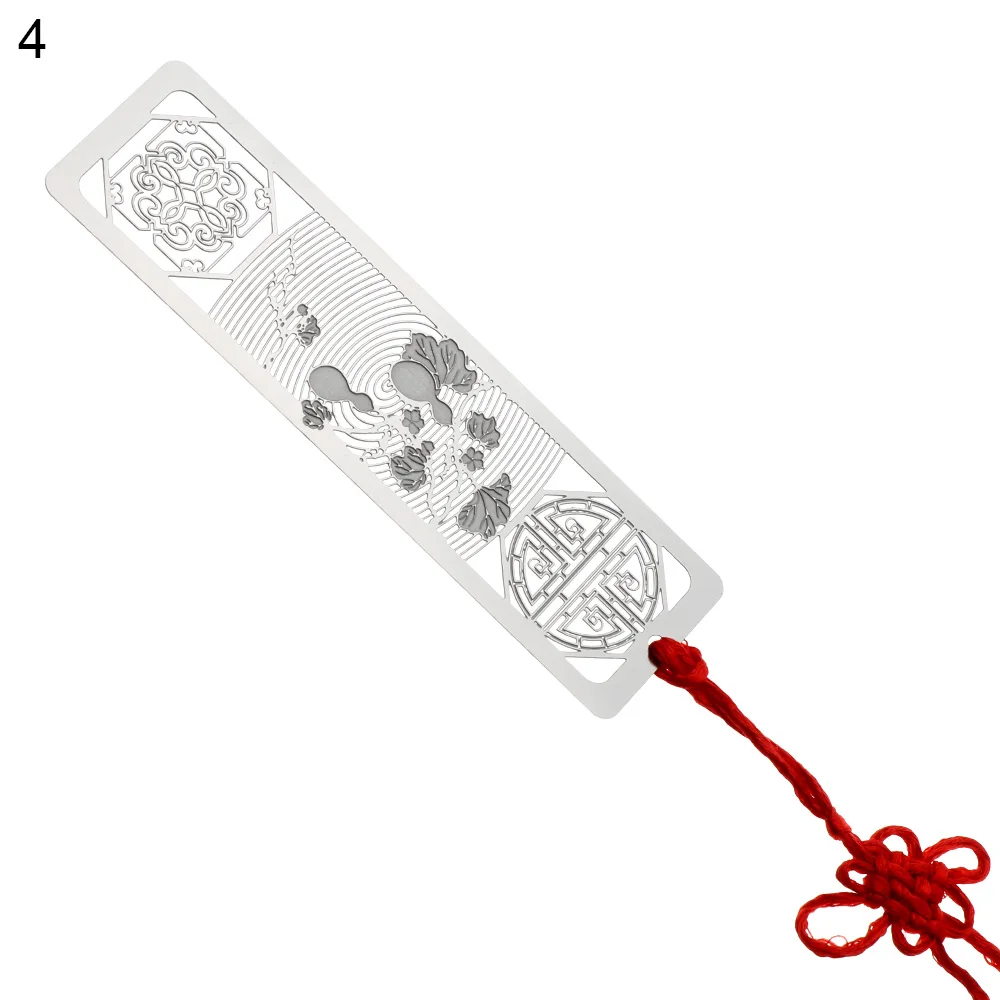 

Metal School Hollow Stainless Steel Bookmarks Kids Students Gift Metal Bookmarks Red Knot