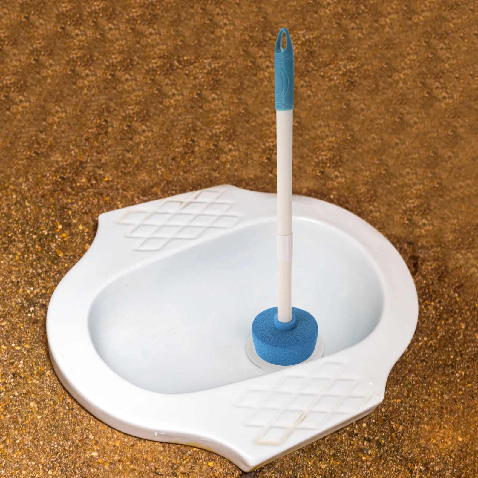 

Squat Toilet Stopper Anti-Backflow Plug Handle 60Mm Diameter Odor Proof Floor Drain Plug Toilet Smell Prevention Seal