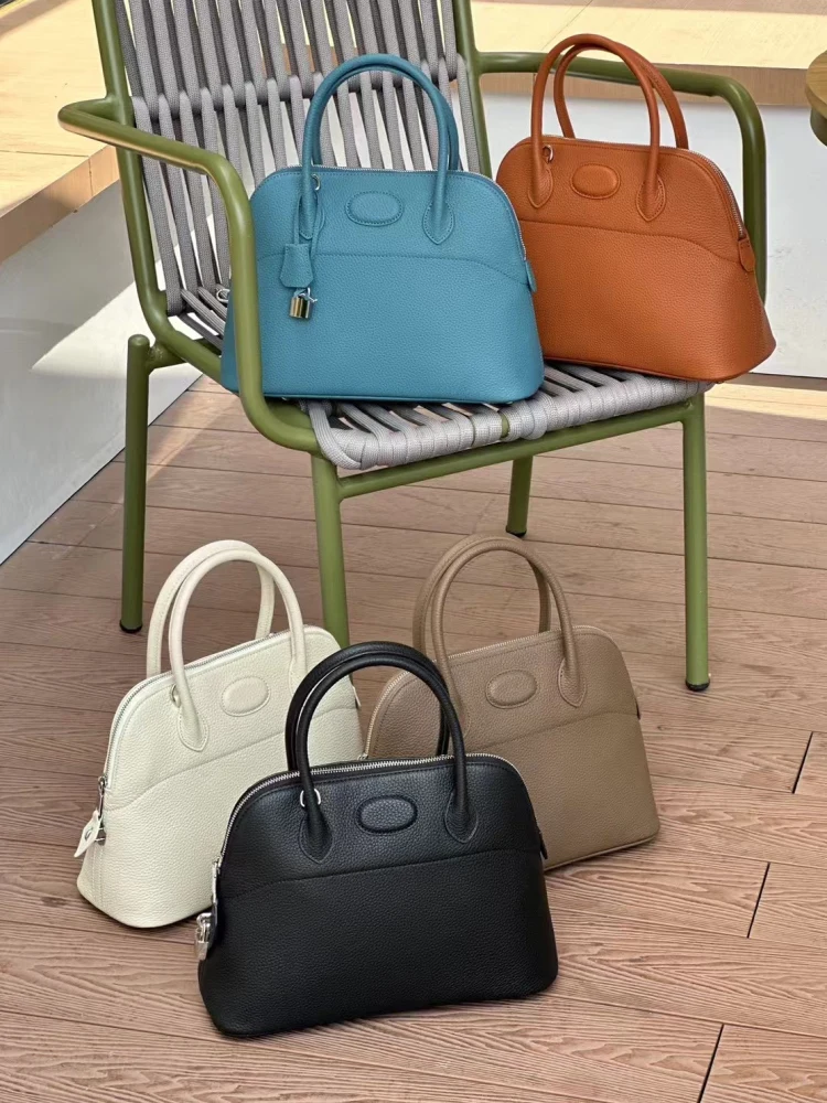 

Женская сумка-боулинг из натуральной кожи, мягкая, 3 см толщиной, с отстегивающимся плечевым ремнем, для повседневного использования