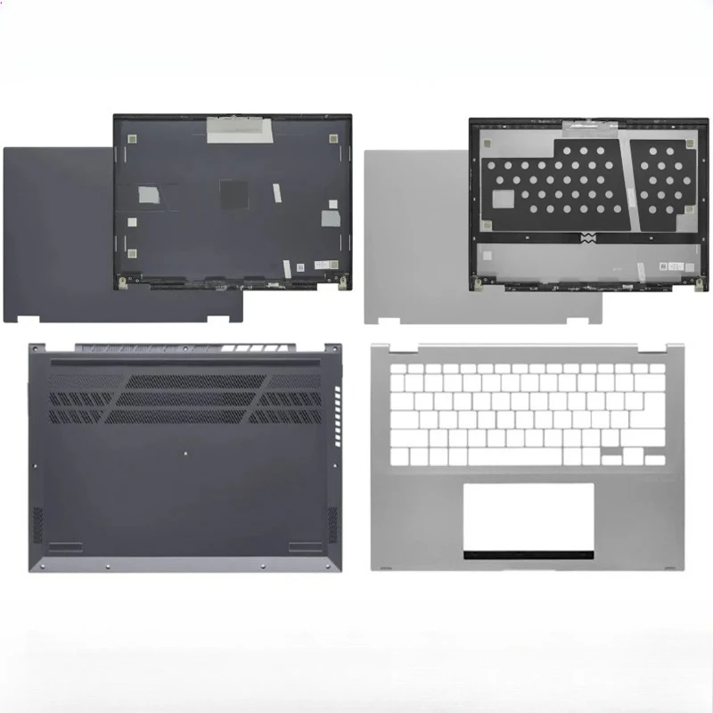 vivobook-s-14-flip-tp3402-tn3402y-ノートパソコンの液晶バックカバー、スクリーンフレーム、パームレスト、ヒンジボトムカバー-abcd-に適しています。