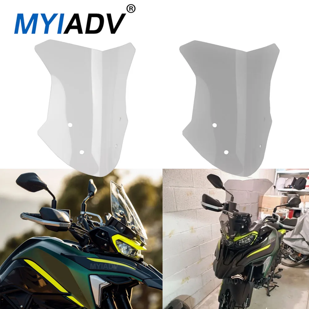 

Front Wind Shield Screen Spoiler Protector For Benelli TRK702 702X TRK 702 X 2023 Motorbike Windshield Windscreen Wind Deflector