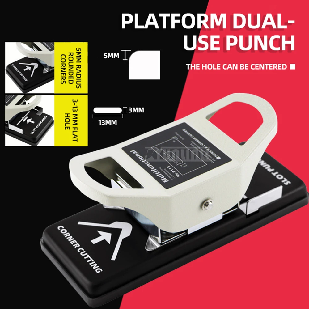 

PVC material flat hole chamfering dual purpose pliers desktop multifunctional ID card dual-use punching machine