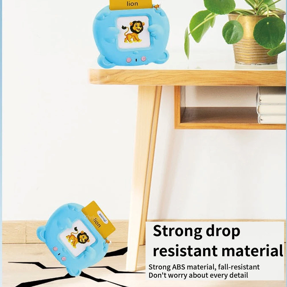 Talking Flash Cards for Toddlers Montessori Early Educational Learning Machine Flashcards Speech Therapy Toys for Kids Boy Girls