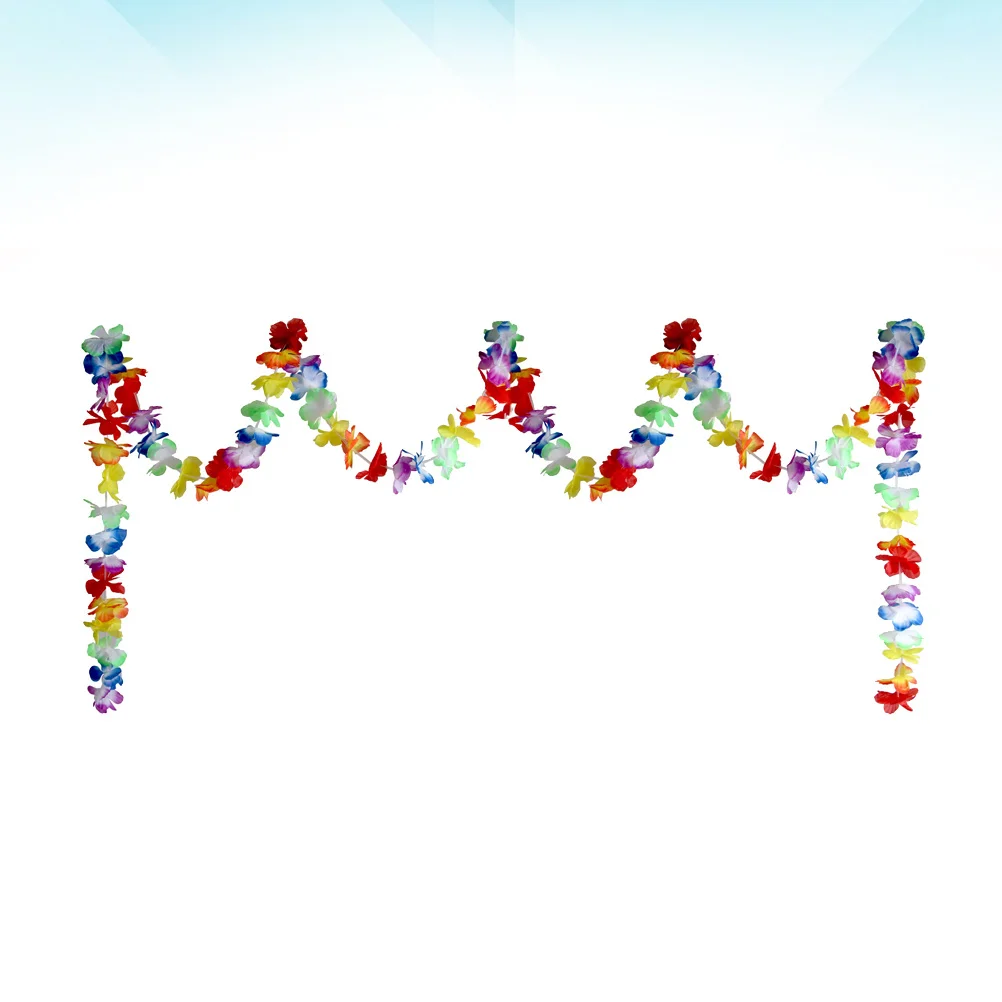 

1Pcs Hawaiian Style Flower Banner 30m Tropical Party Luau Hanging Garland Summer Beach Garden Party Supplies Decoration