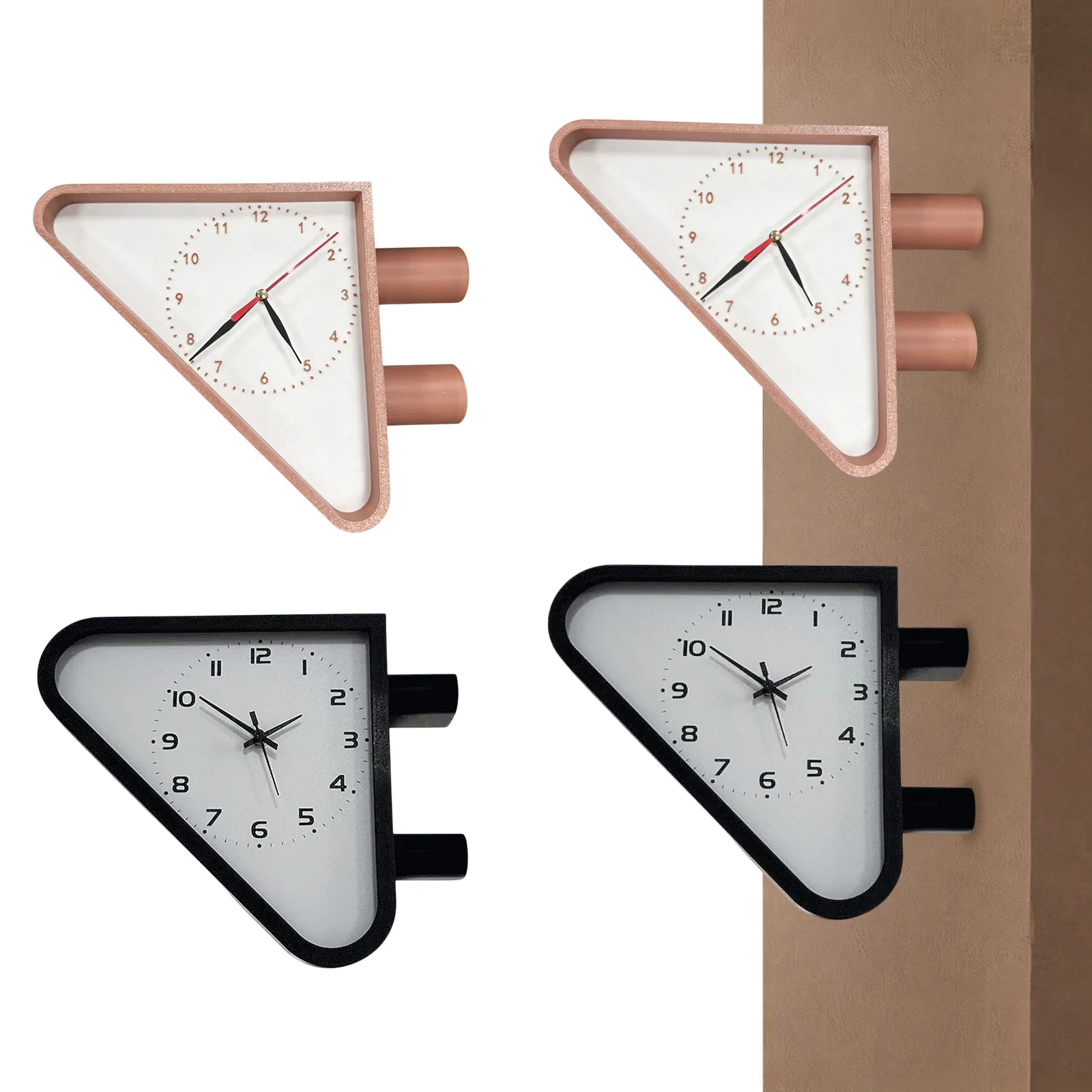 Vintage Industrial Wall Clock Antique Decor Station Wall Clock Slim Hands Double-Sided Wall Clock for Outdoor Decorative Arts