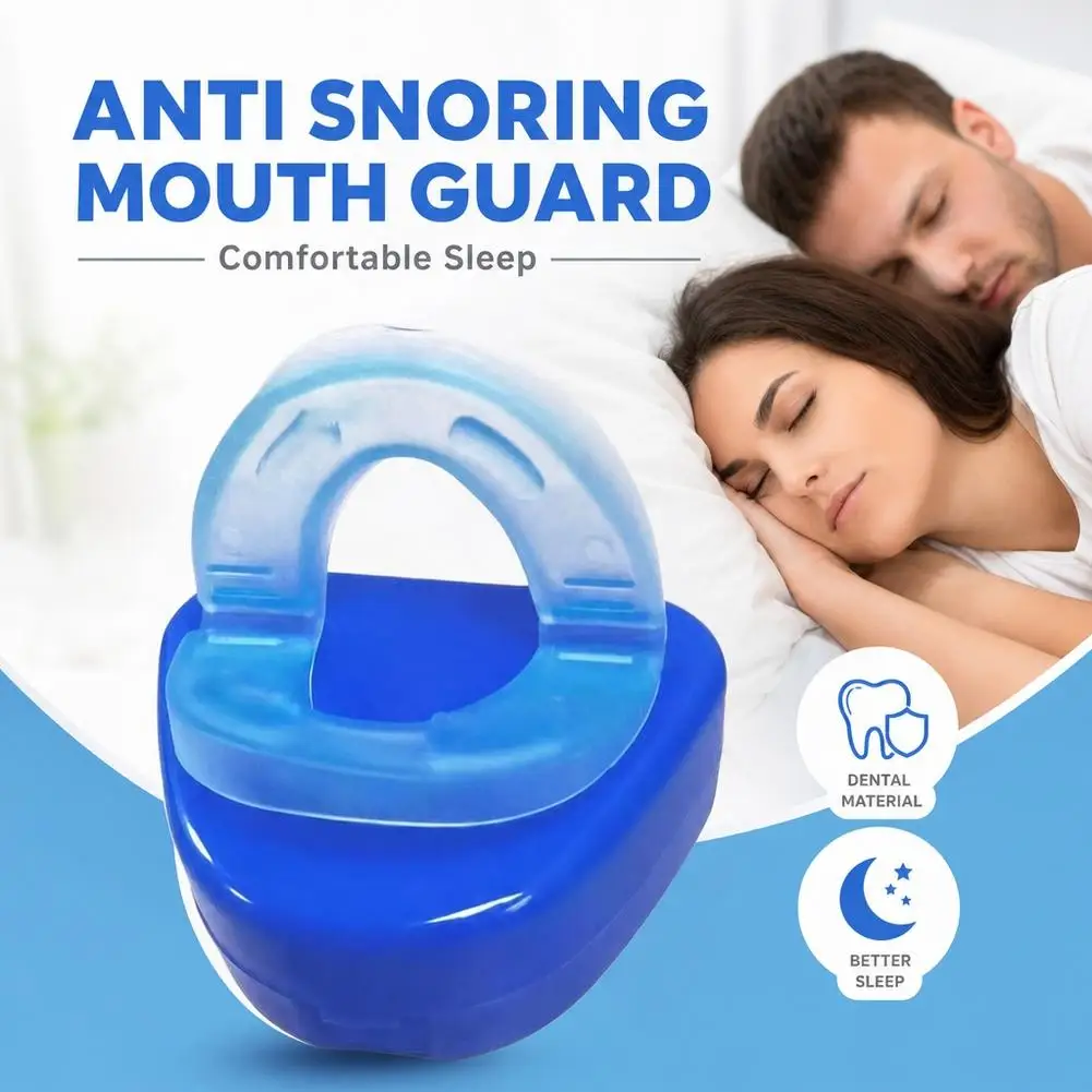 Moldable EVA Mouthguard Custom Fit Breathable Design Includes Blue Storage Case for Basketball Football Wrestling Training