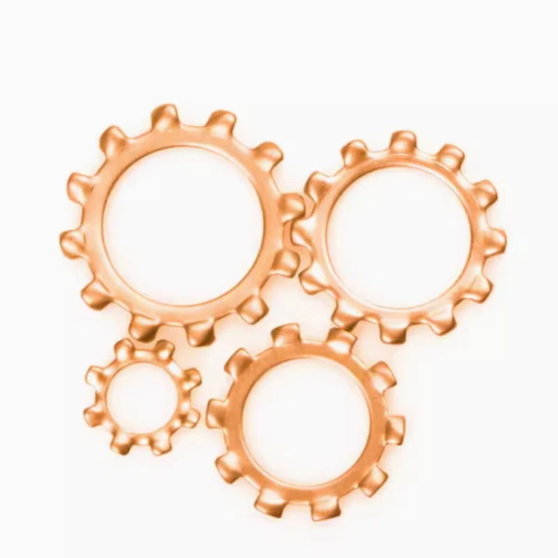 20-300pcs M3 M4 M5 M6 M8 M10 Phosphor Bronze Inner Teeth and Outer Teeth Anti Slip Locking Gasket Washer