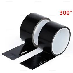 0.3-14cm Width Black Tefln PTFE Insulation Friction Resistant 300℃ High Temperature Special Tape Multiple Width Options Tie-9607
