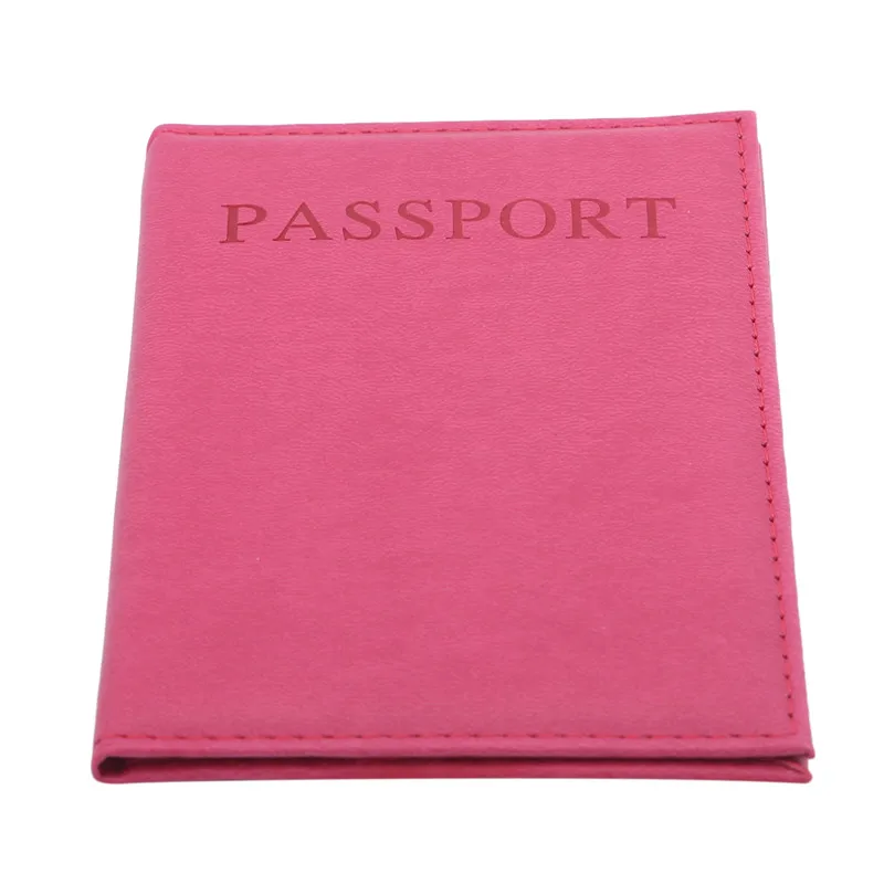 Elegant Women Passport Cover World Universal Travel Passport Ticket Holder Cover On The Passport Case Passport Pouch Solid Color