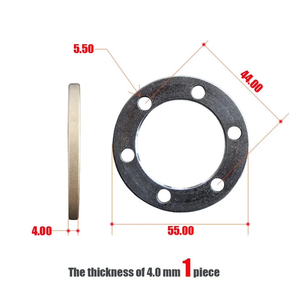 Klocki hamulcowe do skuterów elektrycznych Spacer sześć otworów podkładka tarczowa koła 1/2/2/4/5mm Aluminium e-bike skuter klocki hamulcowe Spacer