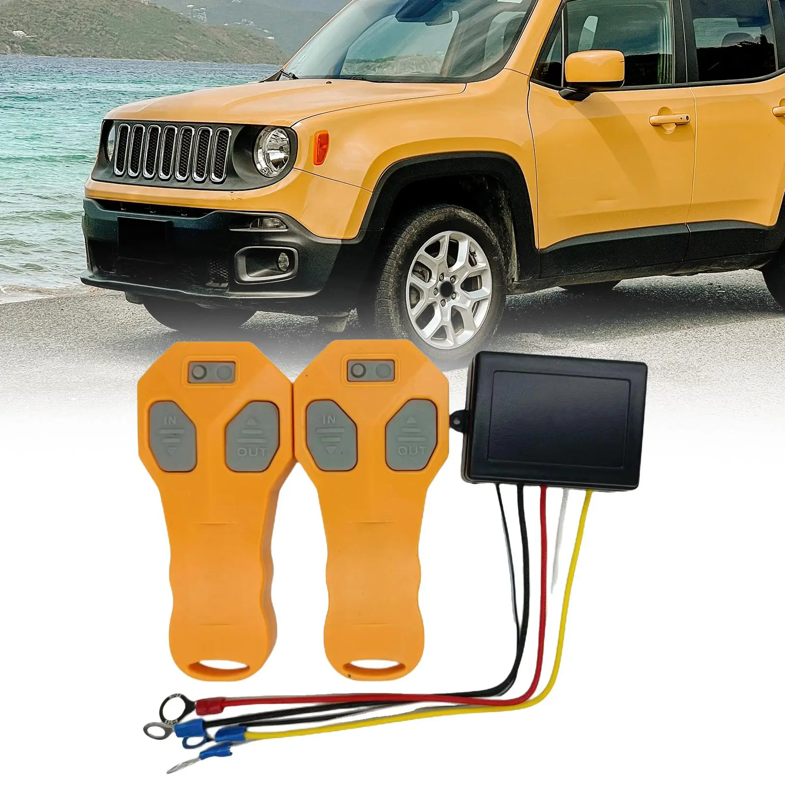 Car Wireless Winch Remote Control Kit Recovery Wireless Winch with Indicator