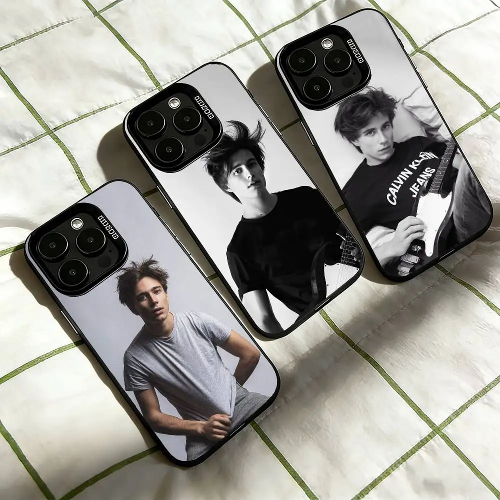 

Axel Auriant Drummer Actor Phone Case For iPhone 17,16,15,14,13,12,11 Plus,Pro Max,XS,Colorful Silver Phone case Funda Cover