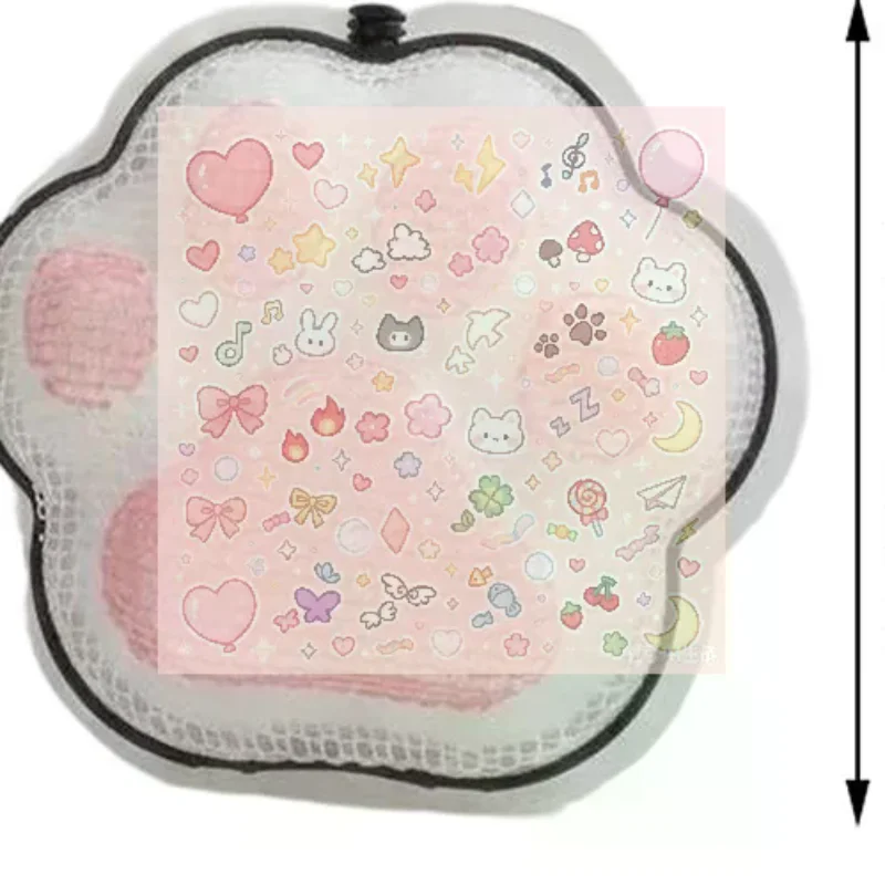 Animal Cute Shaped Mesh Storage Bag With Hanging And Breathable Design Perfect For Storing Small Toys Hair Clips