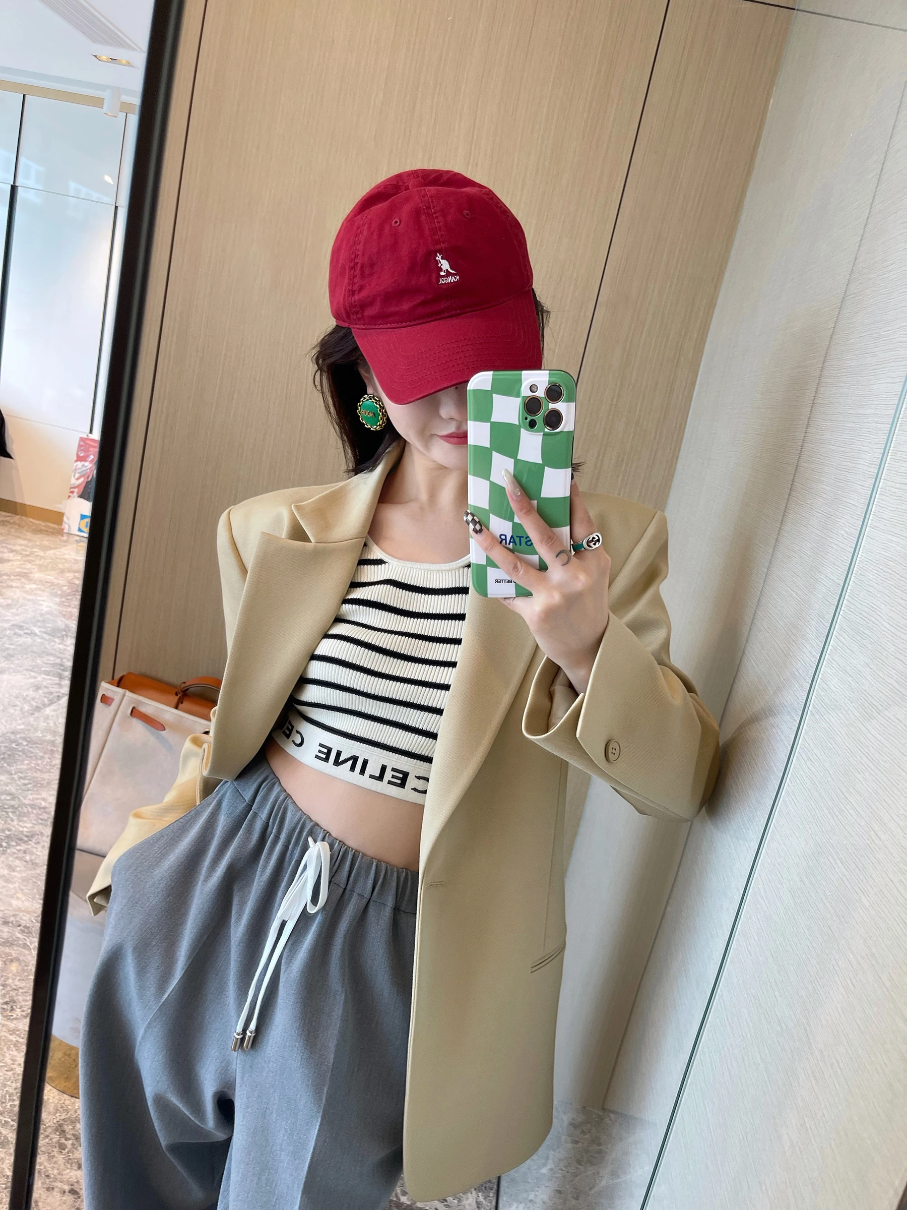 

Шерстяной костюм Nancy Cavally из высококачественной шерсти, с широким силуэтом плеч, в уличном стиле, с длинными рукавами, однотонный, весенняя мода