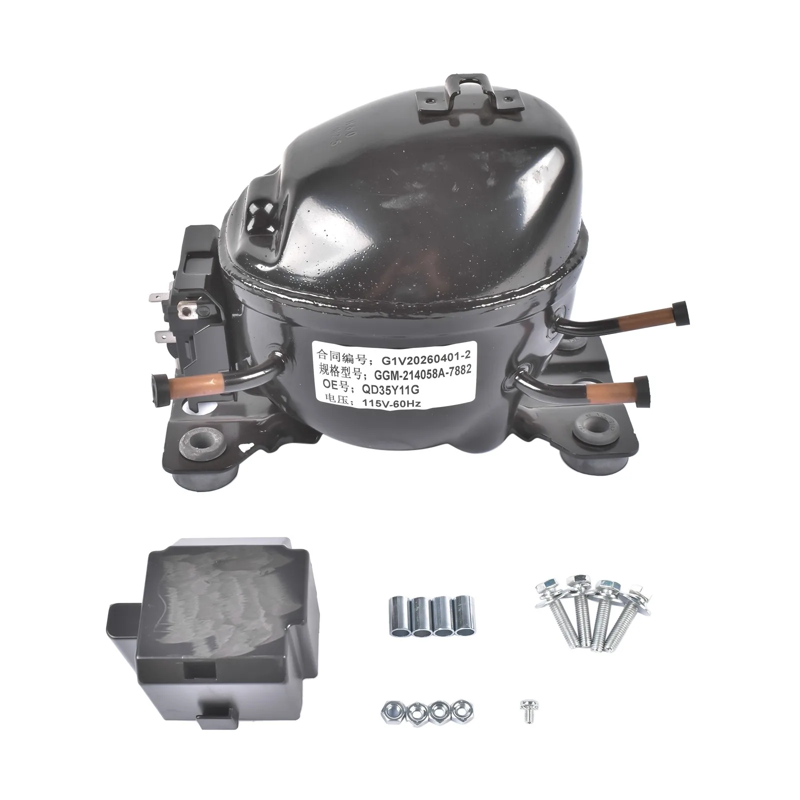 AP02 QD35Y11G Refrigeration Compressor Fits R600A 110-120V 1/12 Horse Power 60HZ 67 W