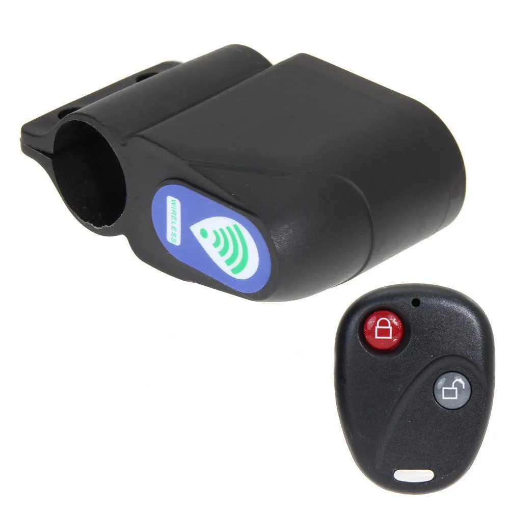 Smart Wireless Remote Control Bike Alarm Siren Shock Vibration Sensor Cycling Lock Anti-Theft Guard Burglar Alarm