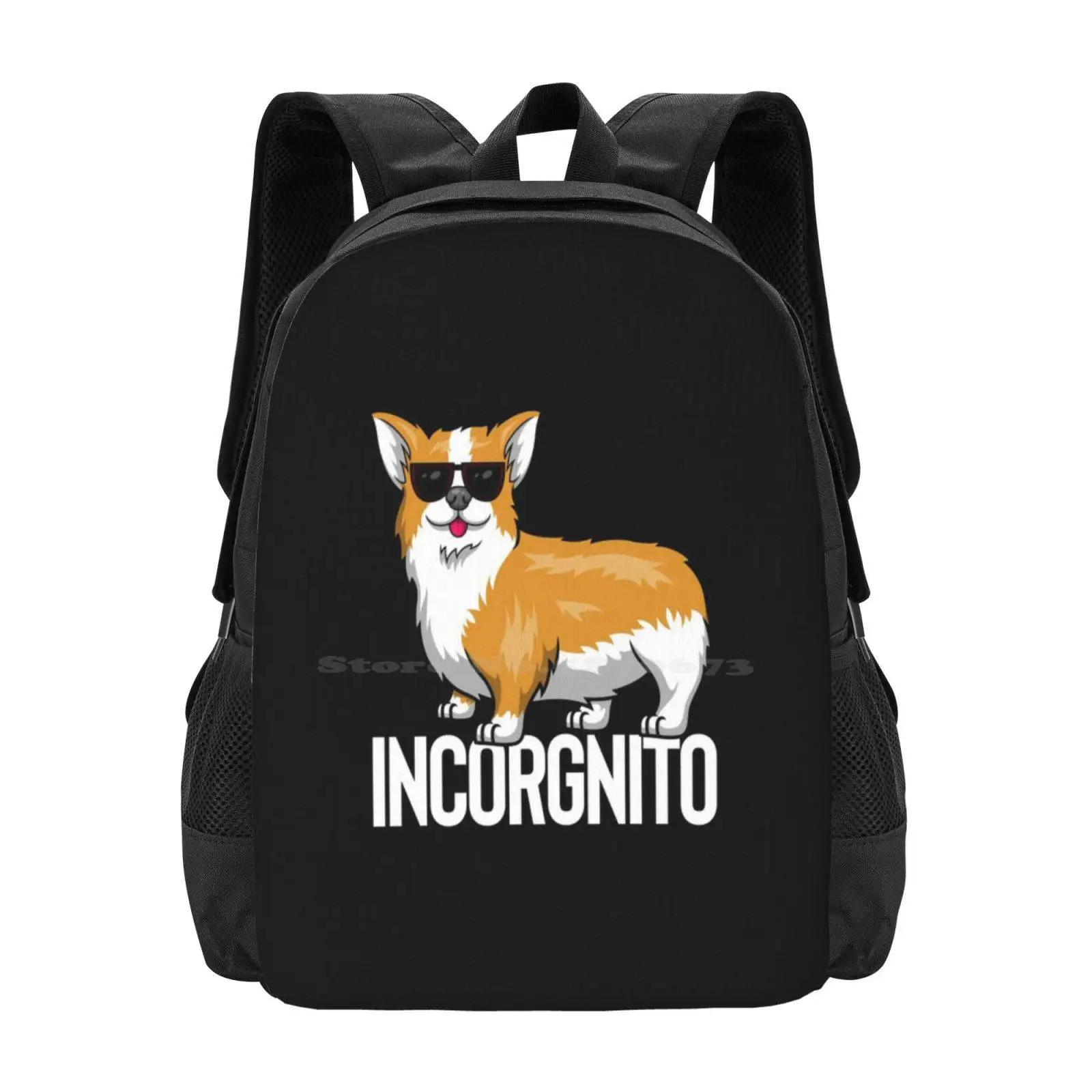 Incorgnito - Incognito Corgi Hot Sale Schoolbag Backpack Fashion Bags I Love Corgis Cute Corgi Corgi Mom Corgi Lover Corgi Dog