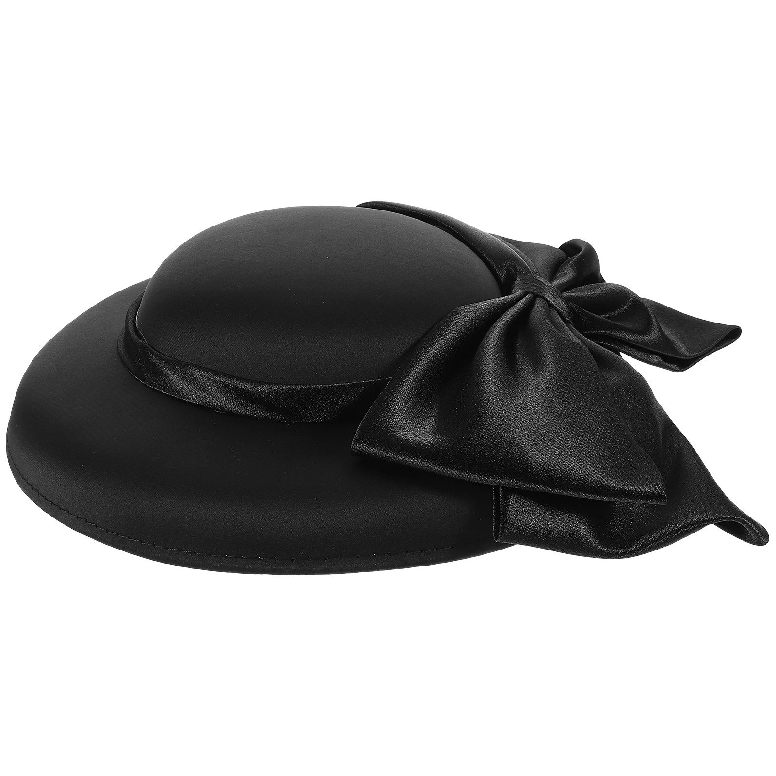 

Banquet Hat Women Bucket Woman Dress Elegant Hats Ladies Fancy Black for Fold Womans